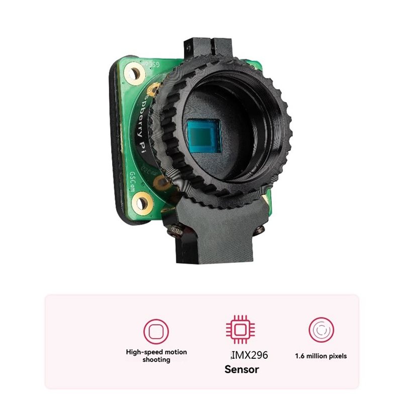 Módulo de Cámara Global Shutte - Raspberry Pi Global Shutter Camera Imx296 reseña y precio